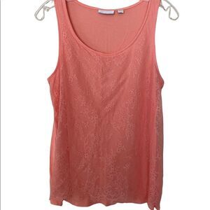 New York & Co Woman’s Coral Sleeveless Top